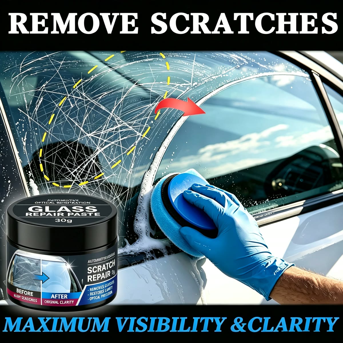 Auto Car Pro Glass Scratch Remover